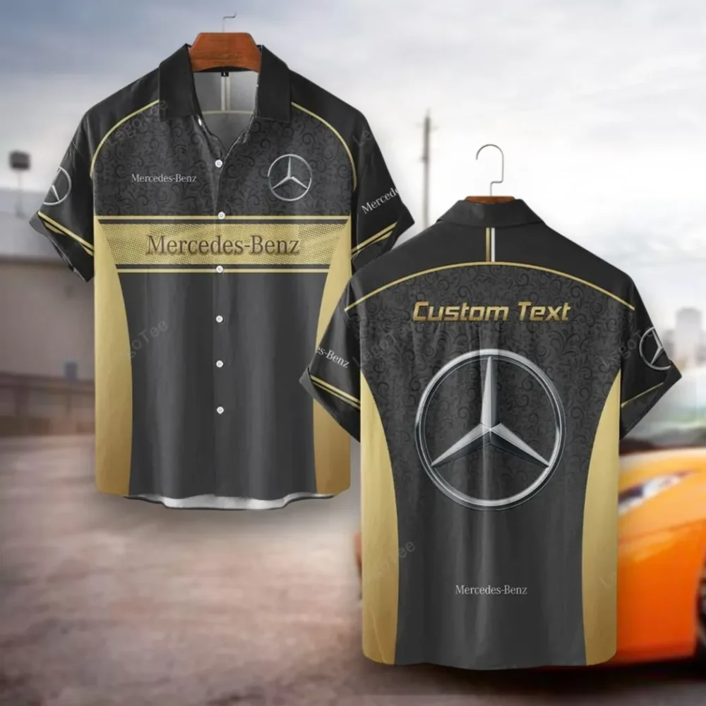 Luxury Touring Car Hawaiian Shirt Exclusive Logo, Speed Legend Button Shirt CAR137