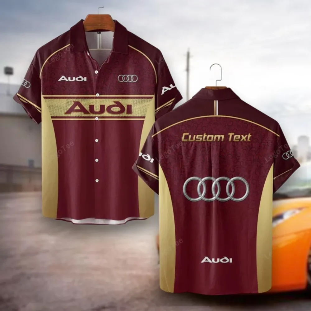 Sports Sedan Hawaiian Shirt Exclusive Logo, Car Meet Button Shirt CAR137