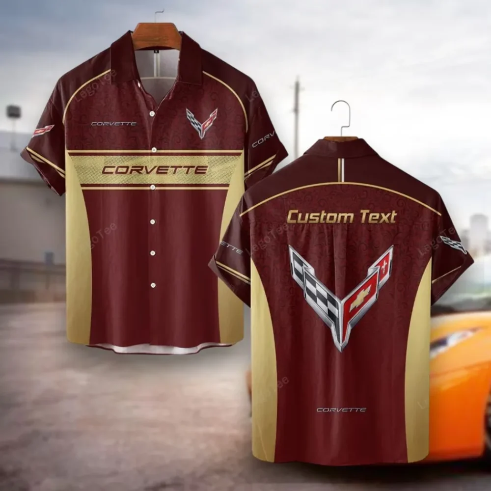 Iconic Sports Car Hawaiian Shirt Exclusive Logo, Street Racer Button Shirt CAR137