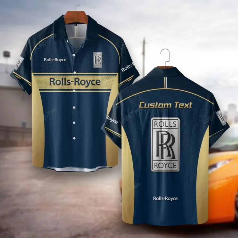 High-End Coupe Hawaiian Shirt Exclusive Logo, Bold Driver Button Shirt CAR137