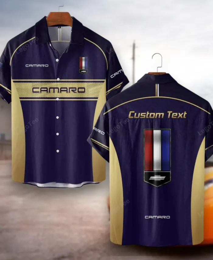 Muscle Car Hawaiian Shirt Exclusive Logo, Performance Gear Button Shirt CAR137