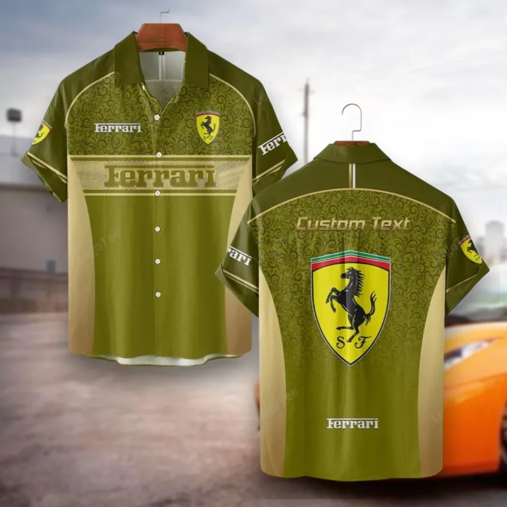 Exotic Sports Car Hawaiian Shirt Exclusive Logo, Summer Garage Button Shirt CAR137