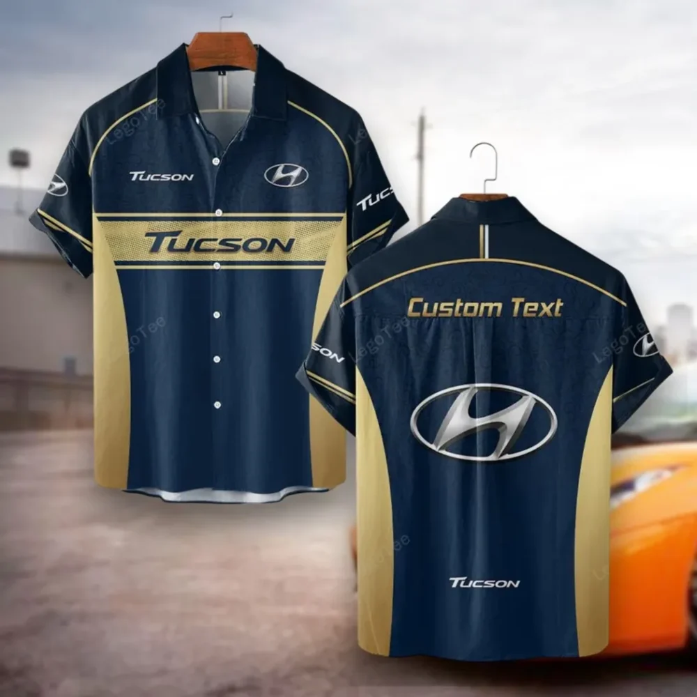 Road-Ready Crossover Hawaiian Shirt Exclusive Logo, Hot Rod Button Shirt CAR137