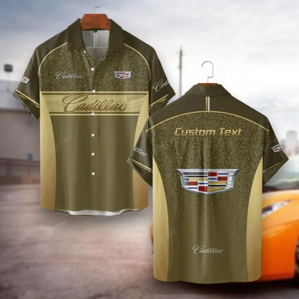 Performance Car Hawaiian Shirt Exclusive Logo, Gearhead Style Button Shirt CAR137