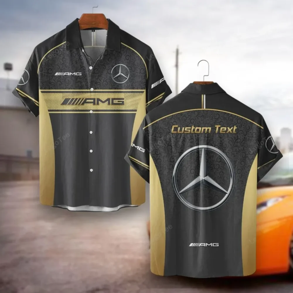 Performance Car Hawaiian Shirt Exclusive Logo, Custom Ride Button Shirt CAR137