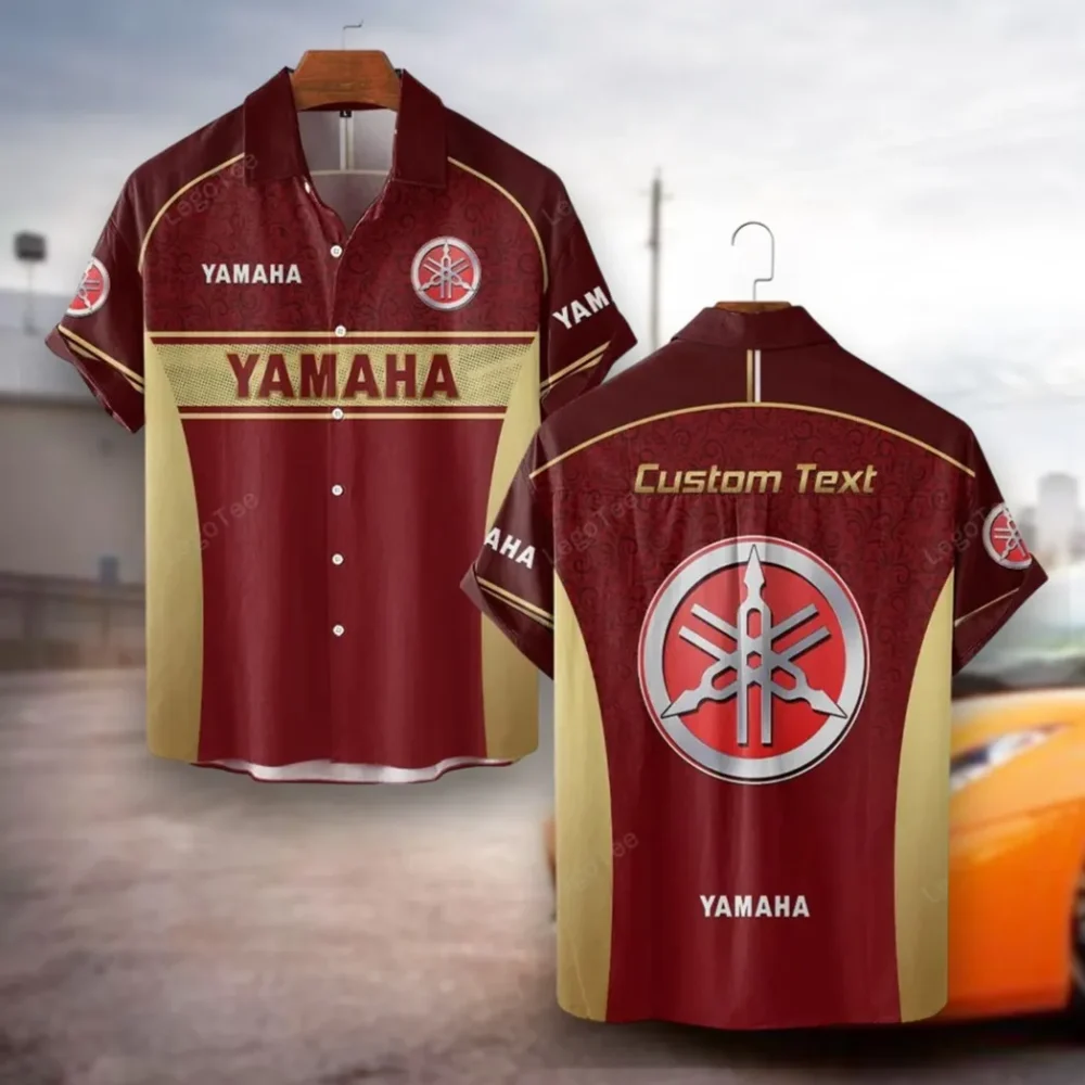 Dual-Sport Bike Hawaiian Shirt Exclusive Logo, Car Meet Button Shirt CAR137