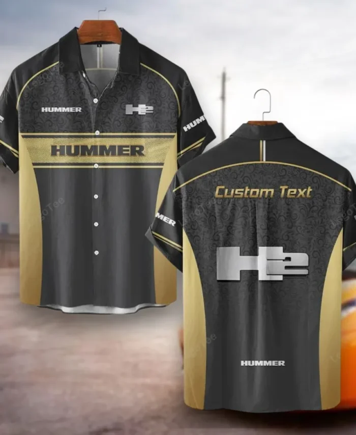 Heavy-Duty 4x4 Hawaiian Shirt Exclusive Logo, Speed Legend Button Shirt CAR137