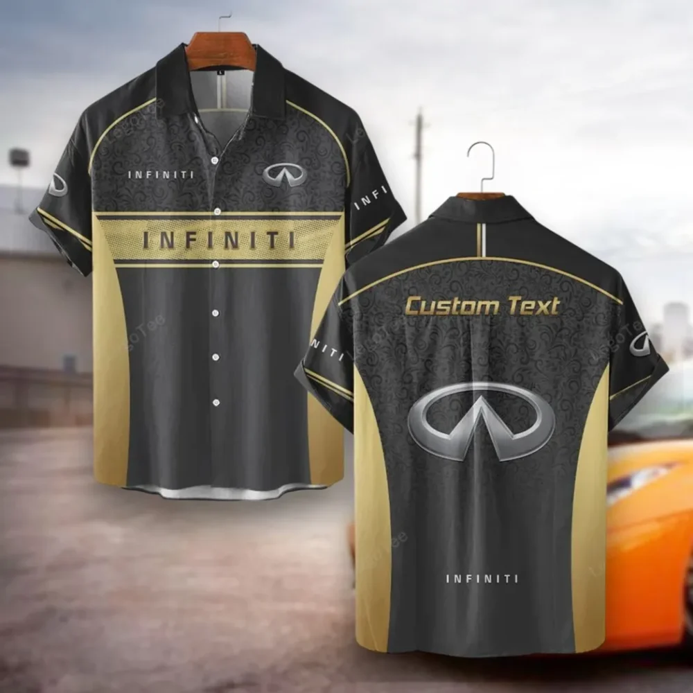 Luxury SUV Hawaiian Shirt Exclusive Logo, Custom Ride Button Shirt CAR137