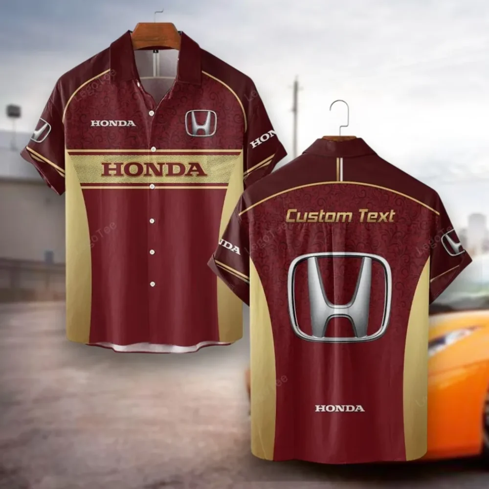Electric Car Hawaiian Shirt Exclusive Logo, Gearhead Style Button Shirt CAR137