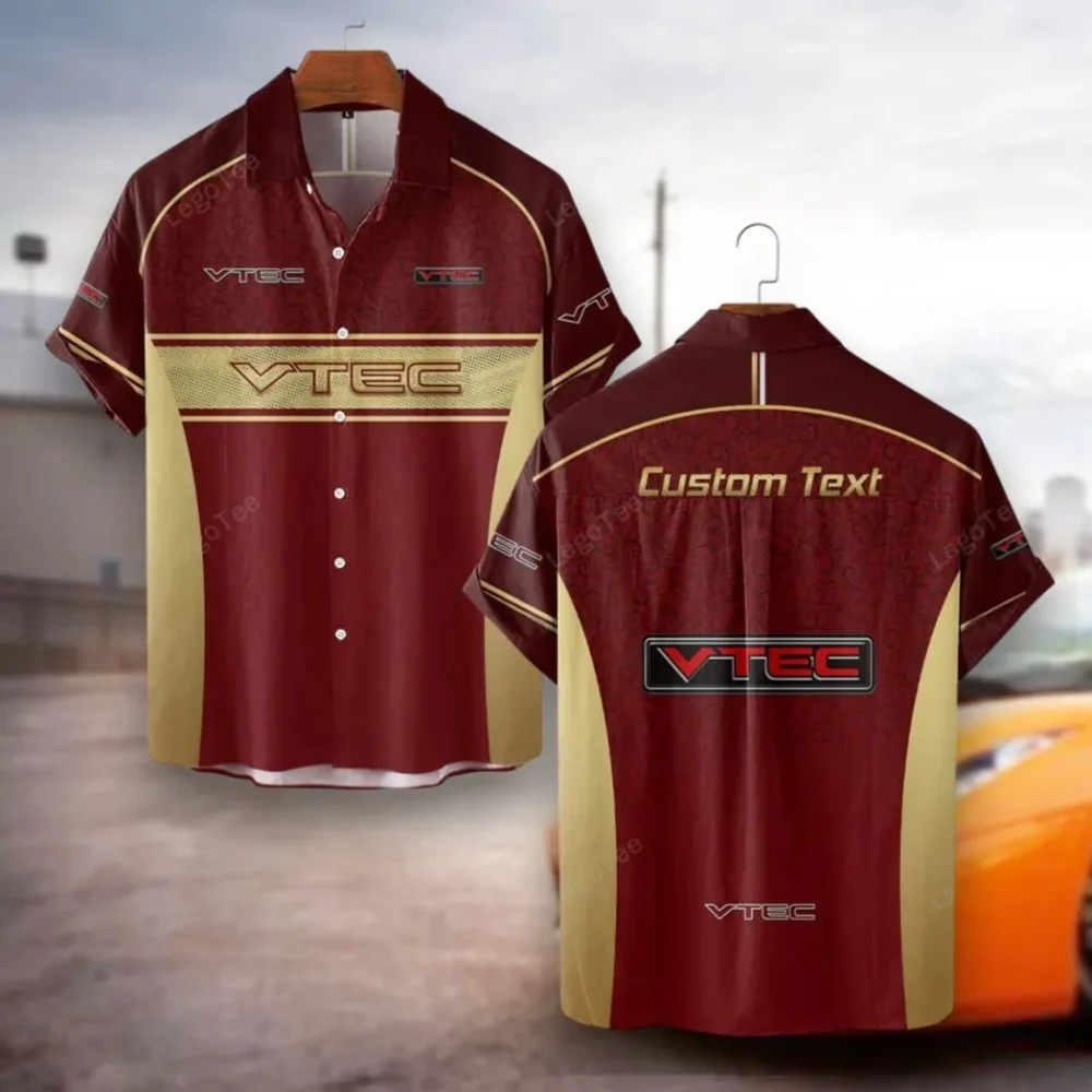 Street Racer Hawaiian Shirt Exclusive Logo, Drift-Ready Button Shirt CAR137