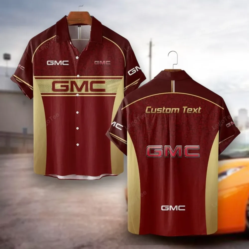 Full-Size Pickup Hawaiian Shirt Exclusive Logo, Performance Gear Button Shirt CAR137