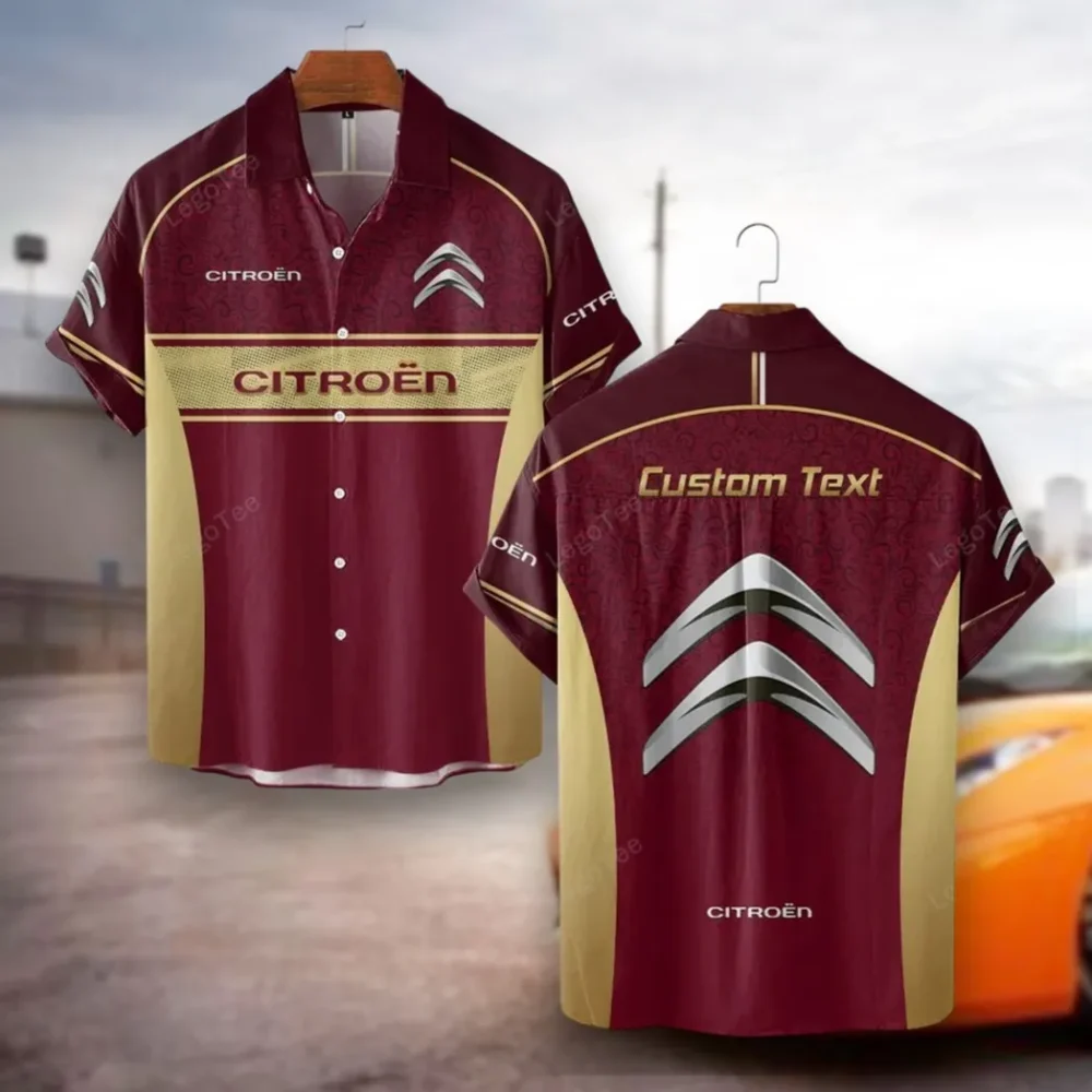 Practical Crossover Hawaiian Shirt Exclusive Logo, Car Meet Button Shirt CAR137