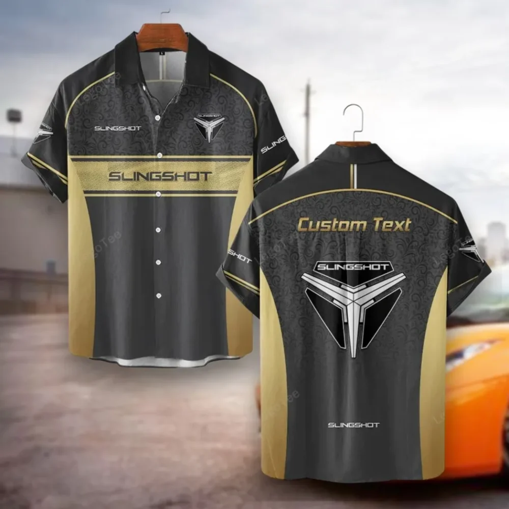 Open-Cockpit Vehicle Hawaiian Shirt Exclusive Logo, Motor Culture Button Shirt CAR137