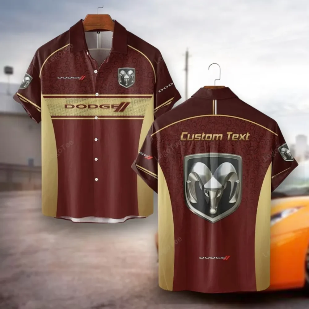 Street Machine Hawaiian Shirt Exclusive Logo, Bold Driver Button Shirt CAR137