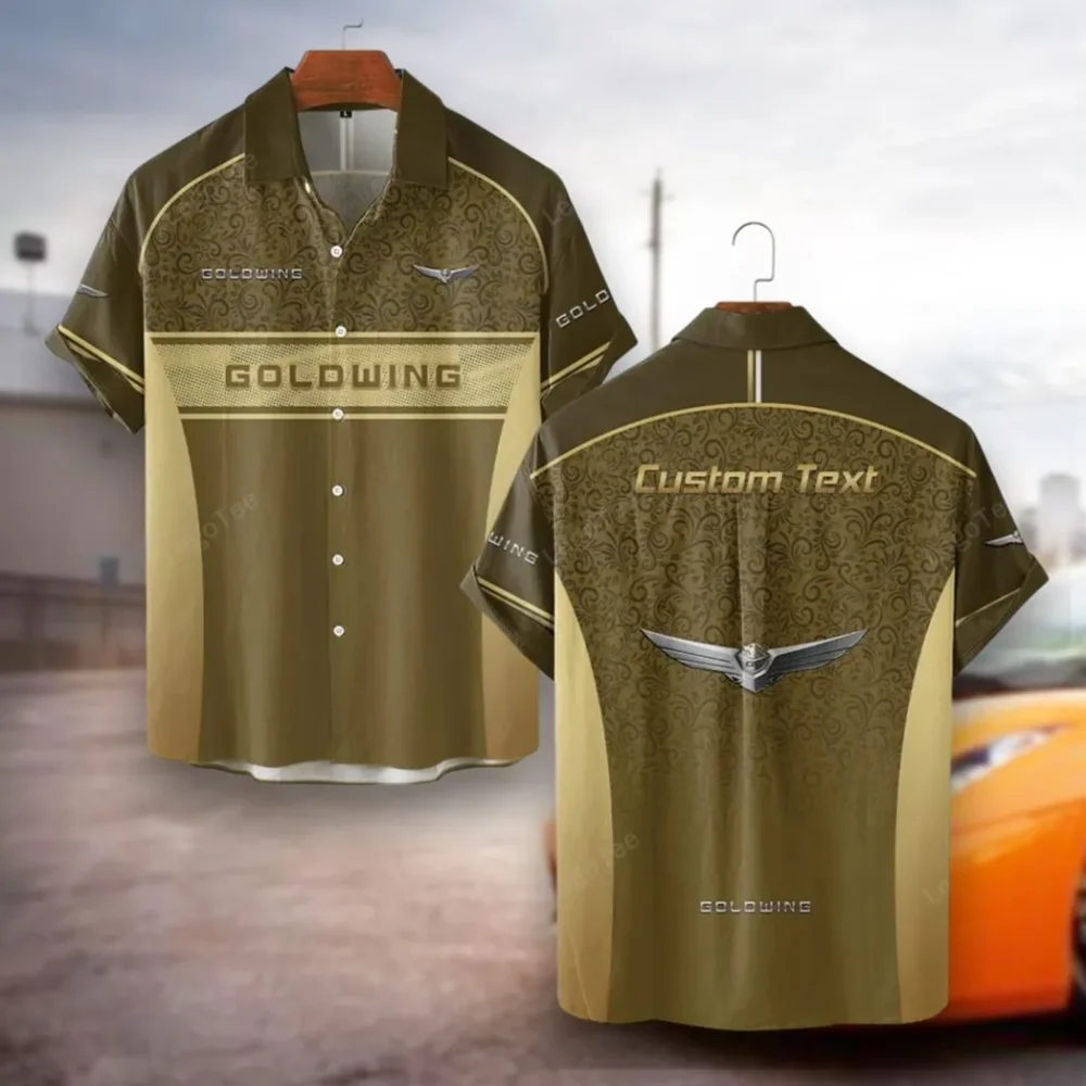 Touring Motorcycle Hawaiian Shirt Exclusive Logo, Street-Ready Button Shirt CAR137