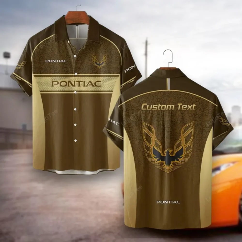 Retro Cruiser Hawaiian Shirt Exclusive Logo, Bold Driver Button Shirt CAR137
