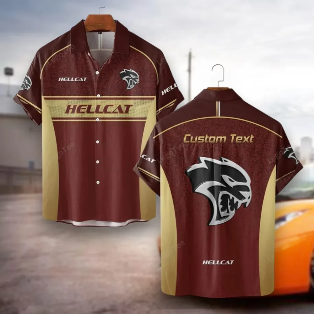 Super Muscle Hawaiian Shirt Exclusive Logo, Summer Garage Button Shirt CAR137