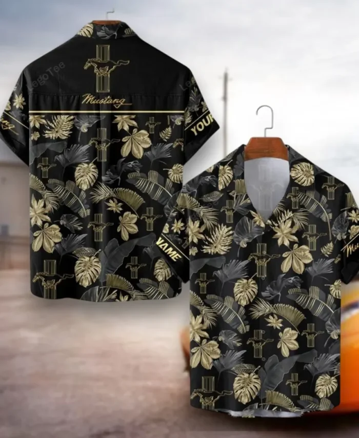 Street Performance Car Hawaiian Shirt Exclusive Logo, Chrome Wave Button Shirt CAR139