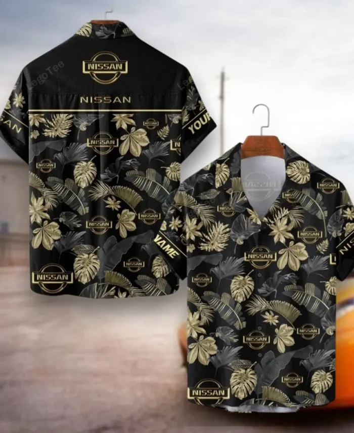 Mid-Size Sedan Hawaiian Shirt Exclusive Logo, Bold Driver Button Shirt CAR139