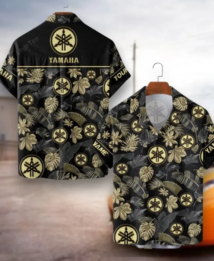 Motorbike Hawaiian Shirt Exclusive Logo, Auto Fan Button Shirt CAR139