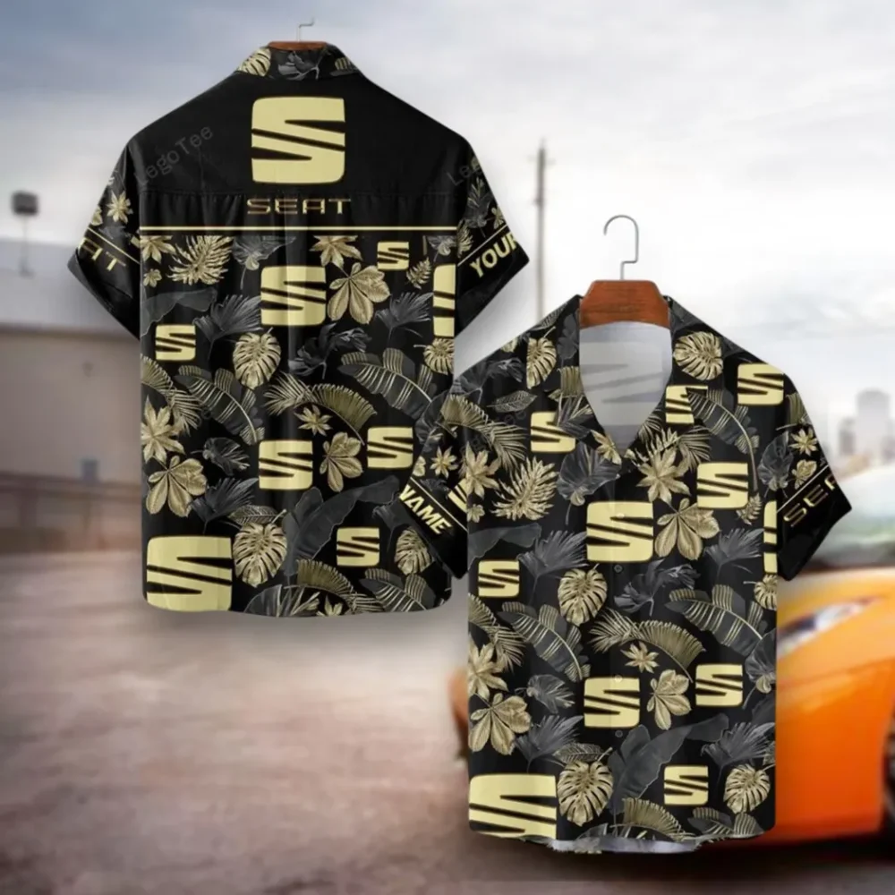 Family Sedan Hawaiian Shirt Exclusive Logo, Summer Garage Button Shirt CAR139