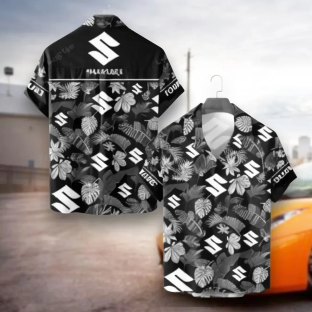 Street Racer Hawaiian Shirt Exclusive Logo, Highway Cruise Button Shirt CAR139