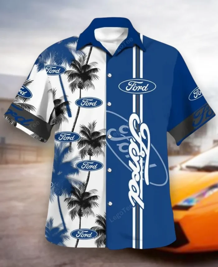 Vintage Ride Hawaiian Shirt Exclusive Logo, Summer Garage Button Shirt CAR143