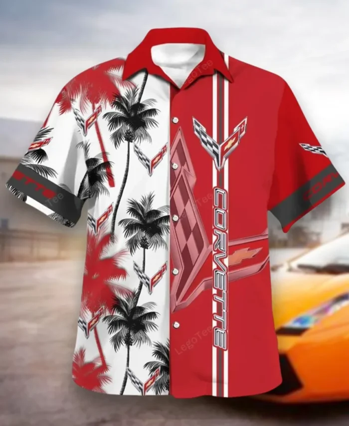 Sports Car Hawaiian Shirt Exclusive Logo, Gearhead Style Button Shirt CAR143