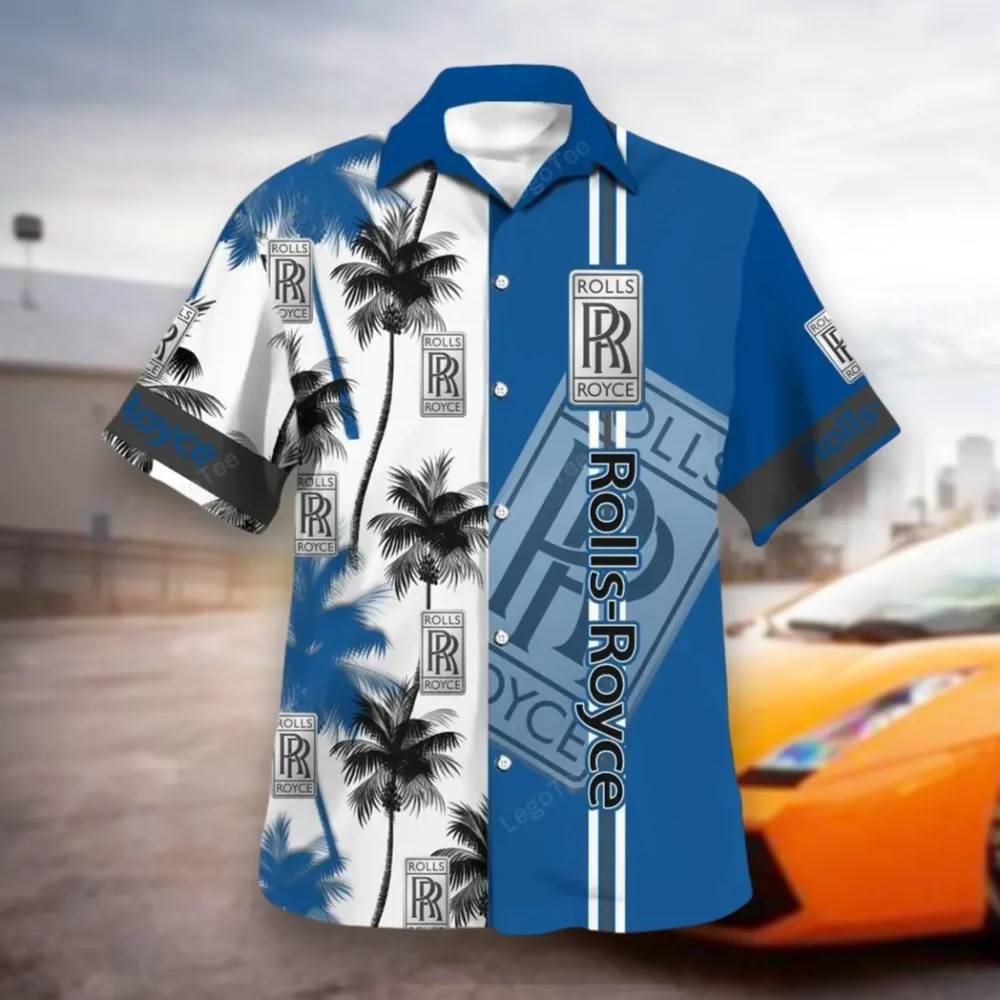 Premium Car Hawaiian Shirt Exclusive Logo, Motorsport Vibe Button Shirt CAR143