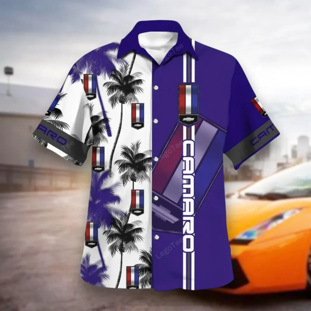 Street Racer Hawaiian Shirt Exclusive Logo, Bold Driver Button Shirt CAR143