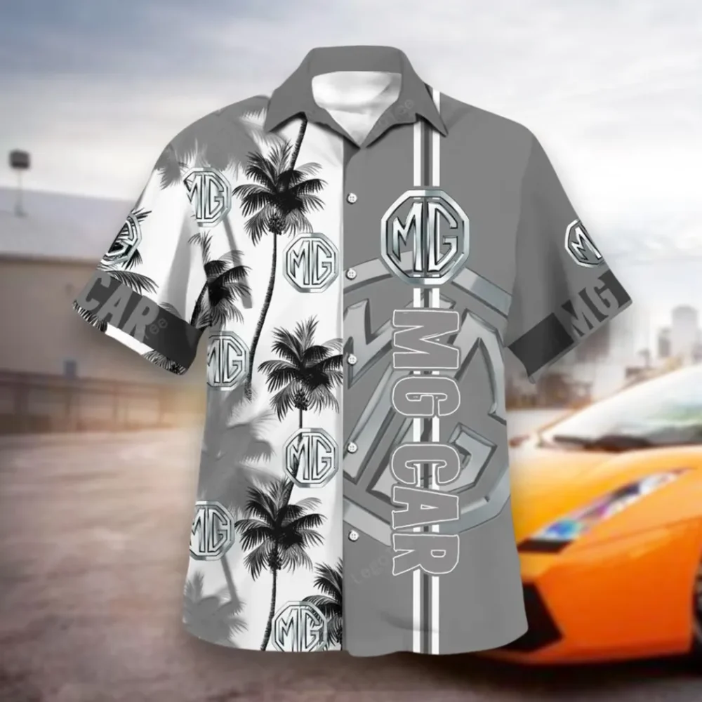 Classic British Car Hawaiian Shirt Exclusive Logo, Street-Ready Button Shirt CAR143