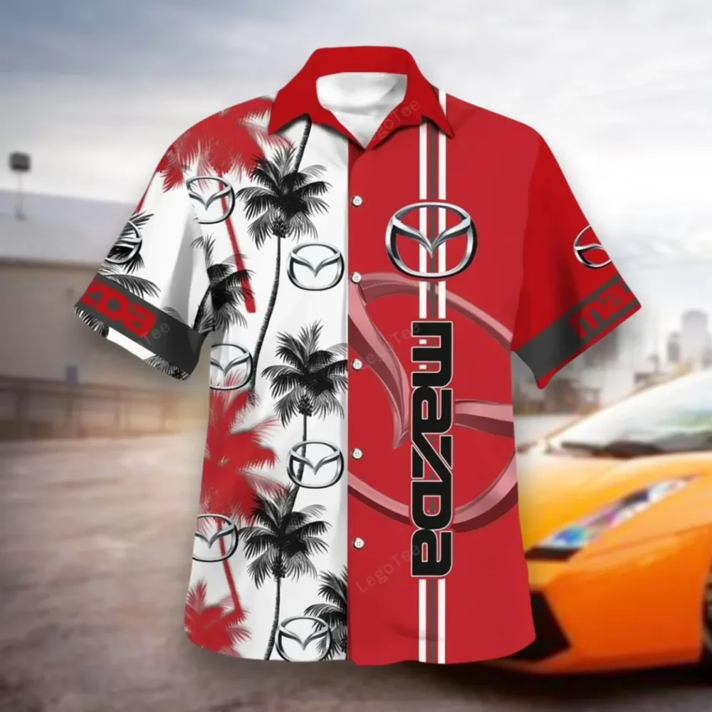 Family Sedan Hawaiian Shirt Exclusive Logo, Performance Gear Button Shirt CAR143