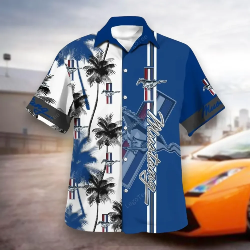 Car Hawaiian Shirt Exclusive Logo, Summer Garage Button Shirt CAR143