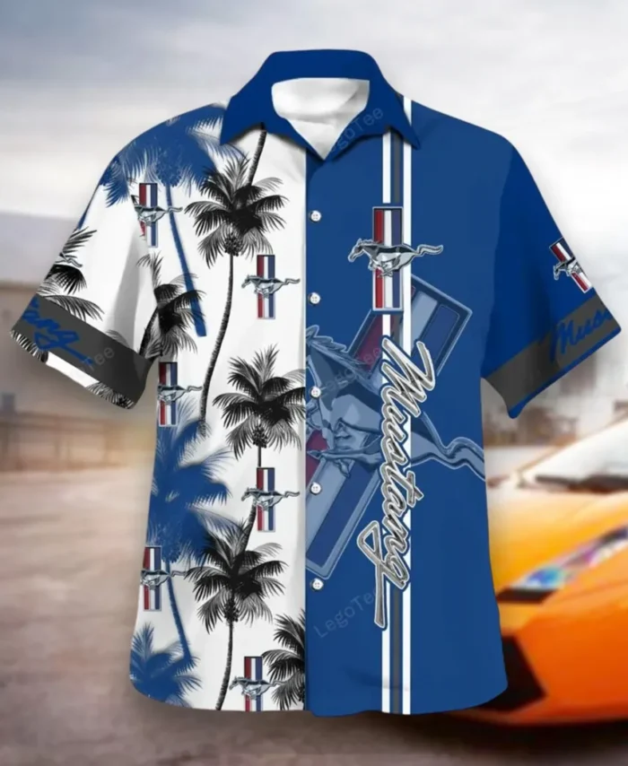 Car Hawaiian Shirt Exclusive Logo, Summer Garage Button Shirt CAR143