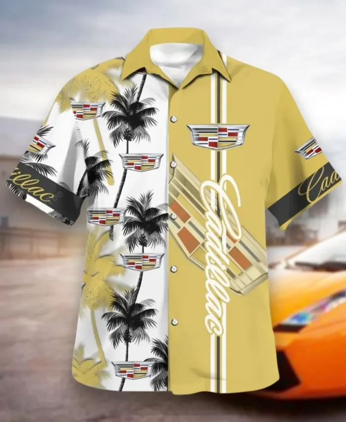 Elegant Touring Car Hawaiian Shirt Exclusive Logo, Street Racer Button Shirt CAR143