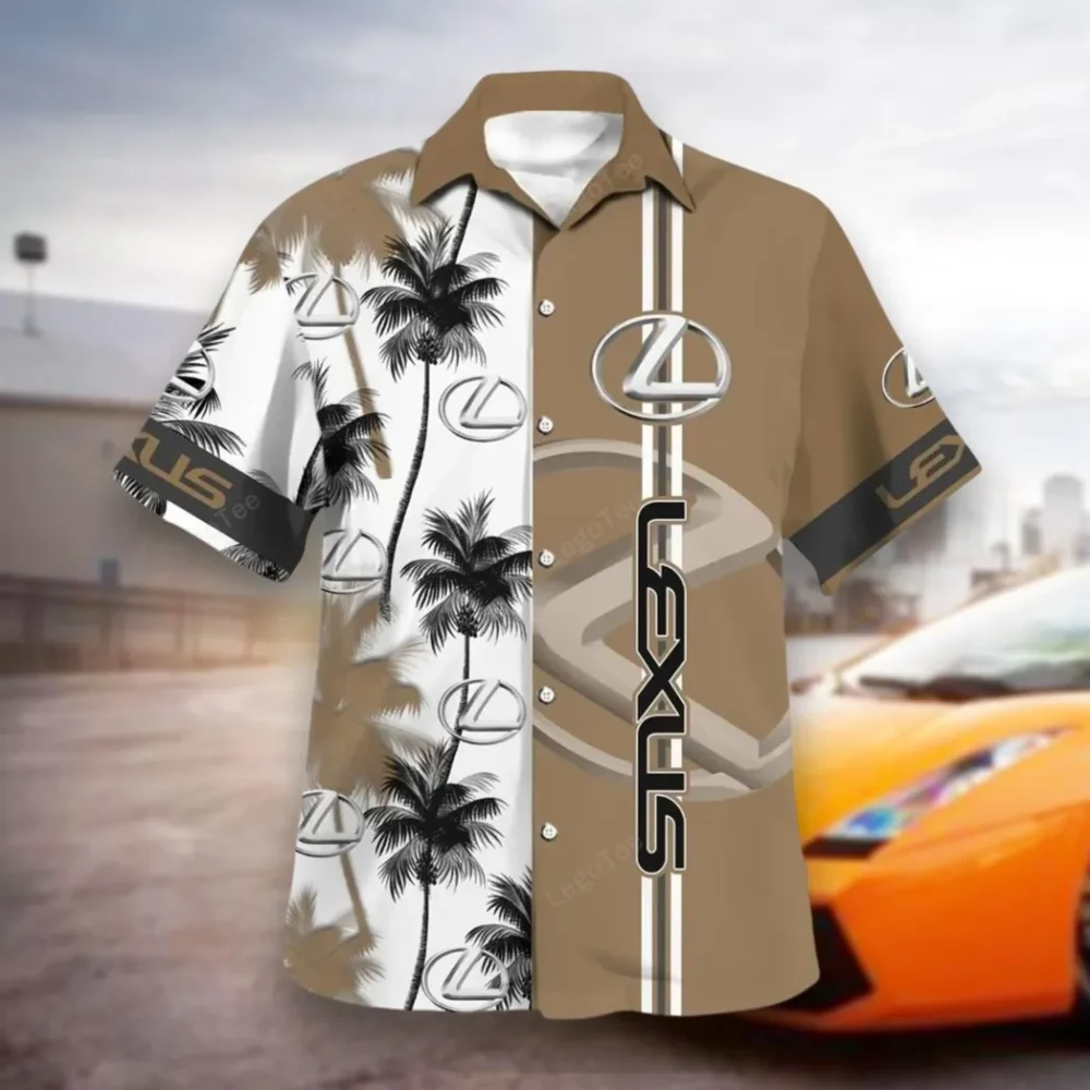Premium Sedan Hawaiian Shirt Exclusive Logo, Road-Trip Ready Button Shirt CAR143