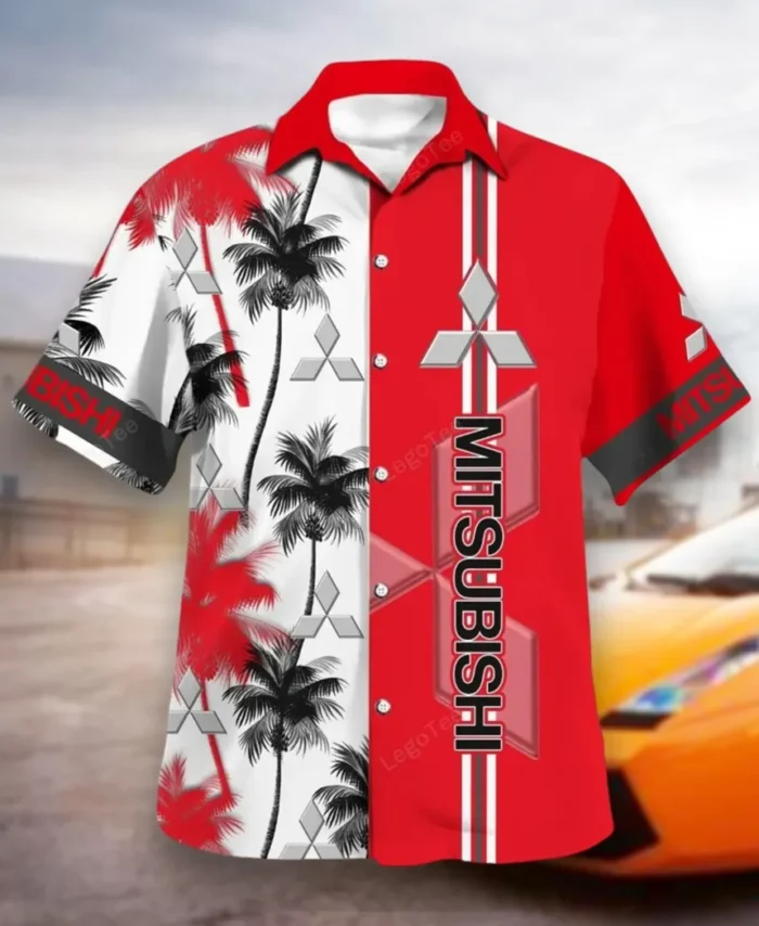 Crossover SUV Hawaiian Shirt Exclusive Logo, Chrome Wave Button Shirt CAR143