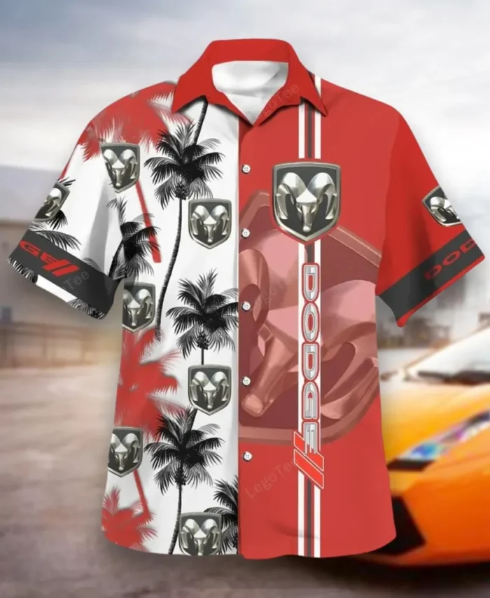 Muscle Car Hawaiian Shirt Exclusive Logo, Highway Cruise Button Shirt CAR143