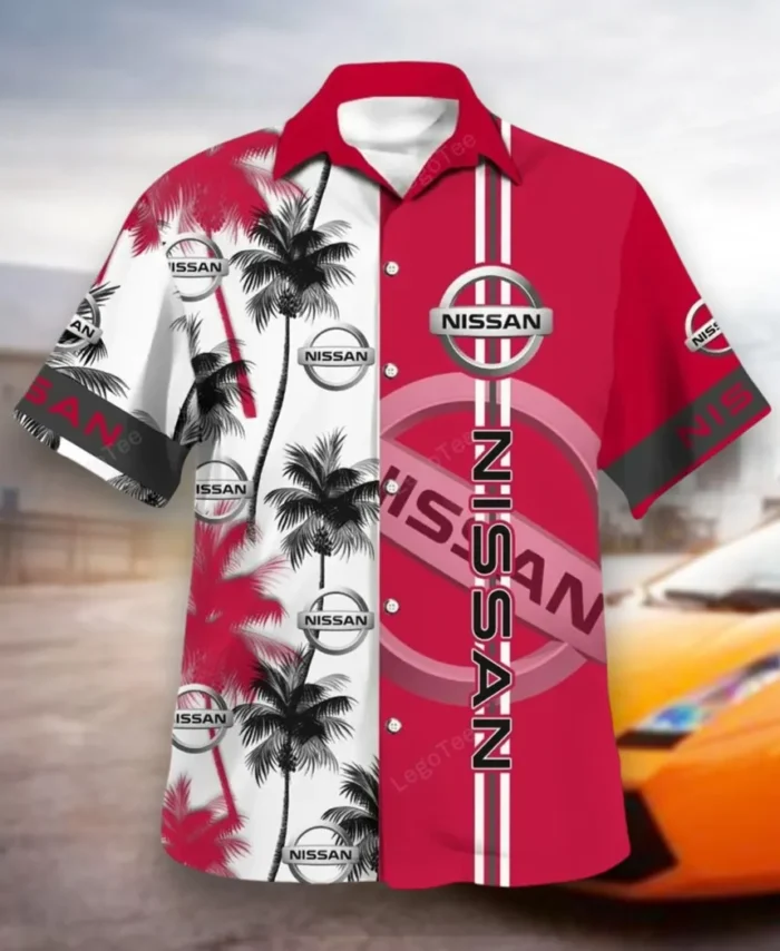 Electric Vehicle Hawaiian Shirt Exclusive Logo, Gearhead Style Button Shirt CAR143