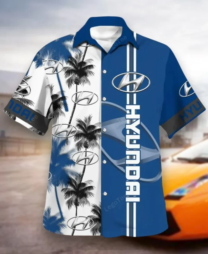 Electric Car Hawaiian Shirt Exclusive Logo, Street Racer Button Shirt CAR143