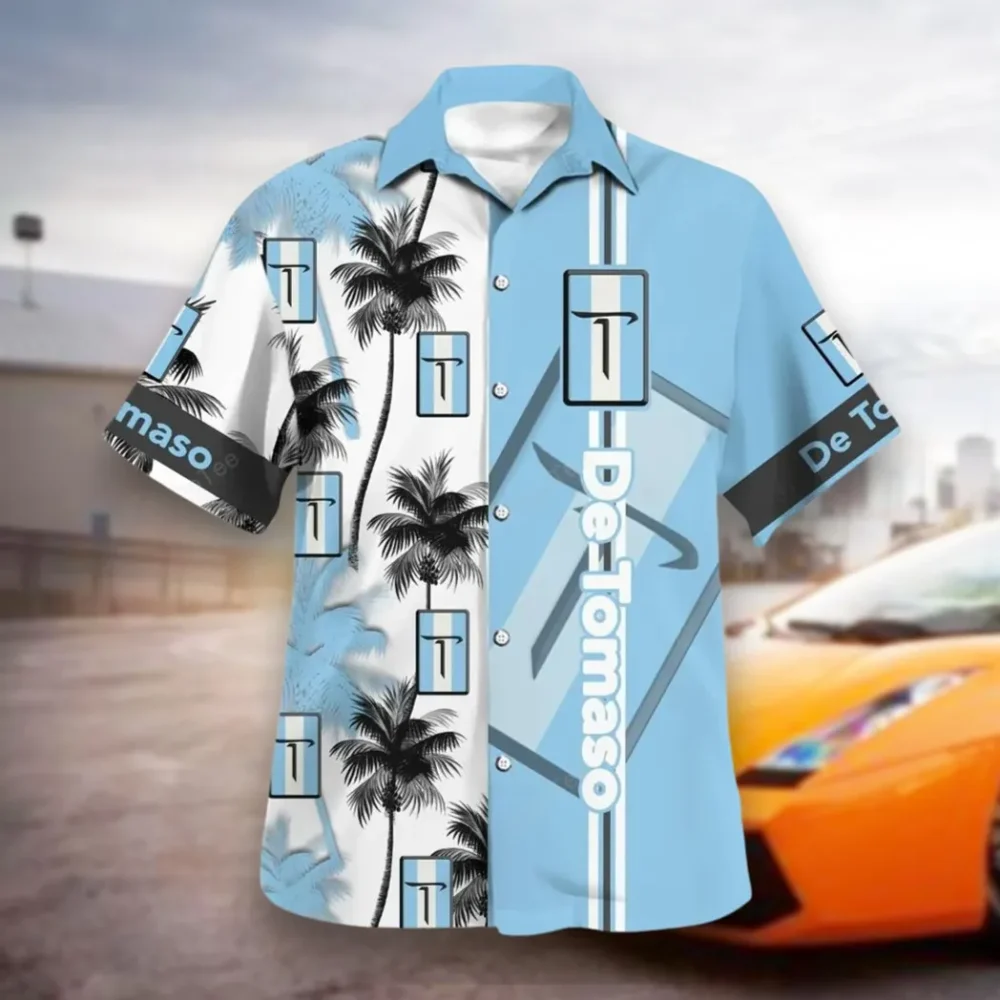 Racing Legend Hawaiian Shirt Exclusive Logo, Summer Garage Button Shirt CAR143