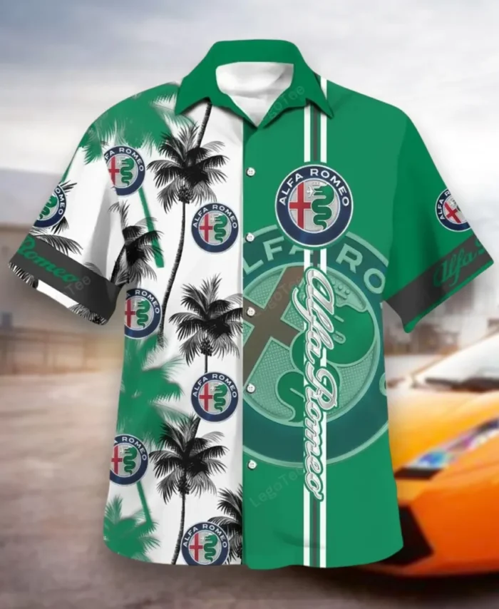 Italian Classic Hawaiian Shirt Exclusive Logo, Open Road Button Shirt CAR143