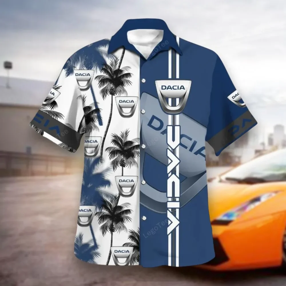 Dynatech Vehicles Hawaiian Shirt Exclusive Logo, Custom Ride Button Shirt CAR143