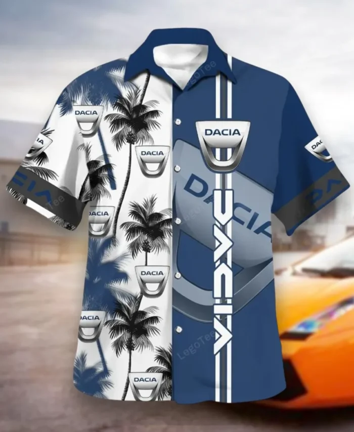Dynatech Vehicles Hawaiian Shirt Exclusive Logo, Custom Ride Button Shirt CAR143