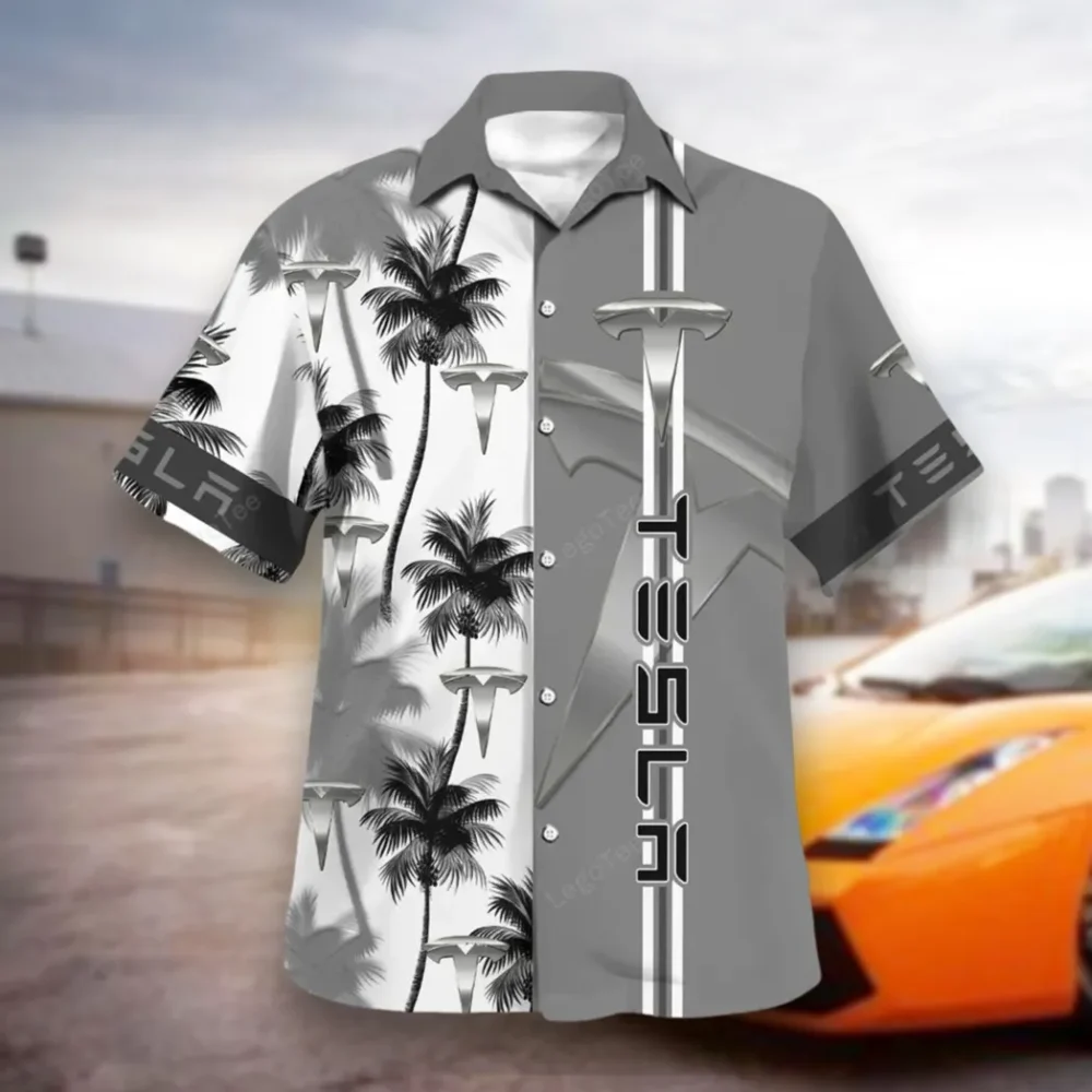 Futuristic Ride Hawaiian Shirt Exclusive Logo, Road Life Button Shirt CAR143