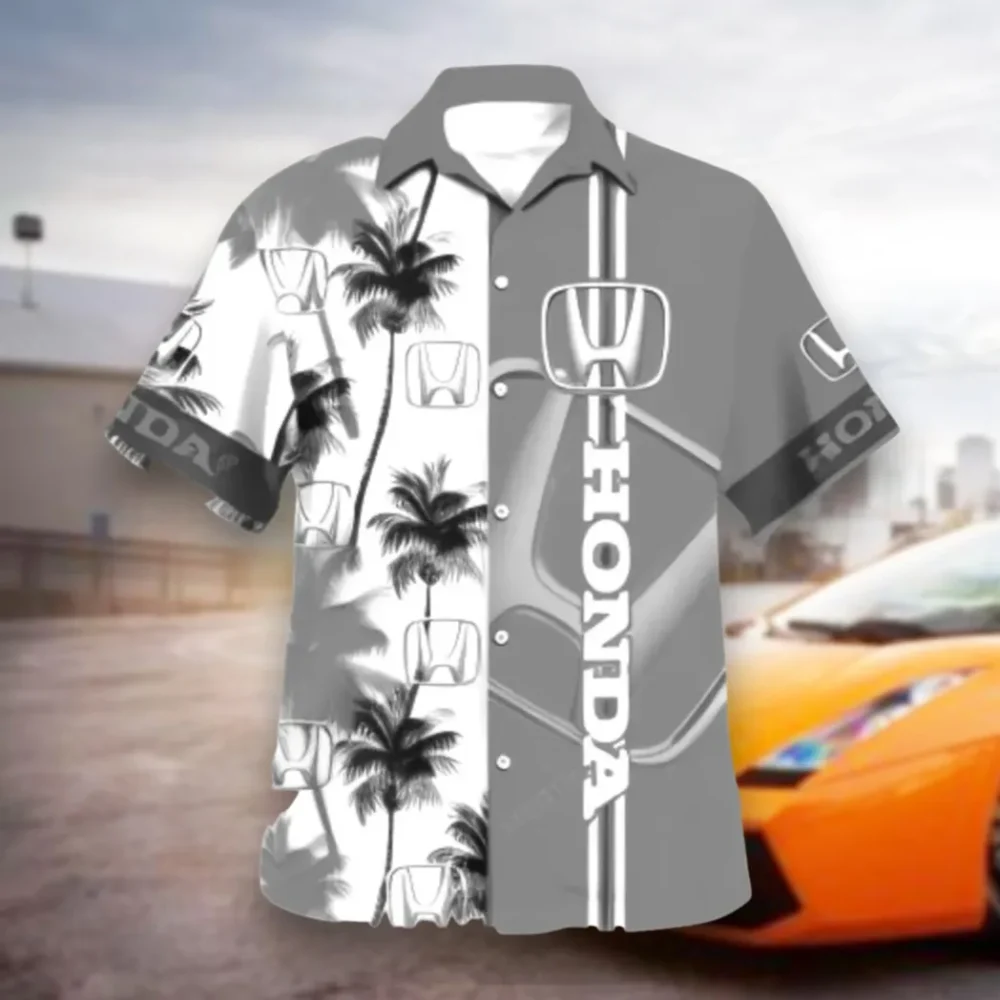 Sedan Hawaiian Shirt Exclusive Logo, Performance Gear Button Shirt CAR143