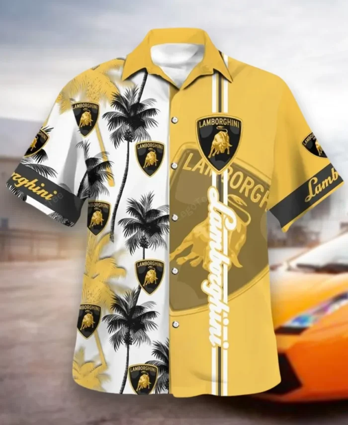 Performance Car Hawaiian Shirt Exclusive Logo, Hot Rod Button Shirt CAR143