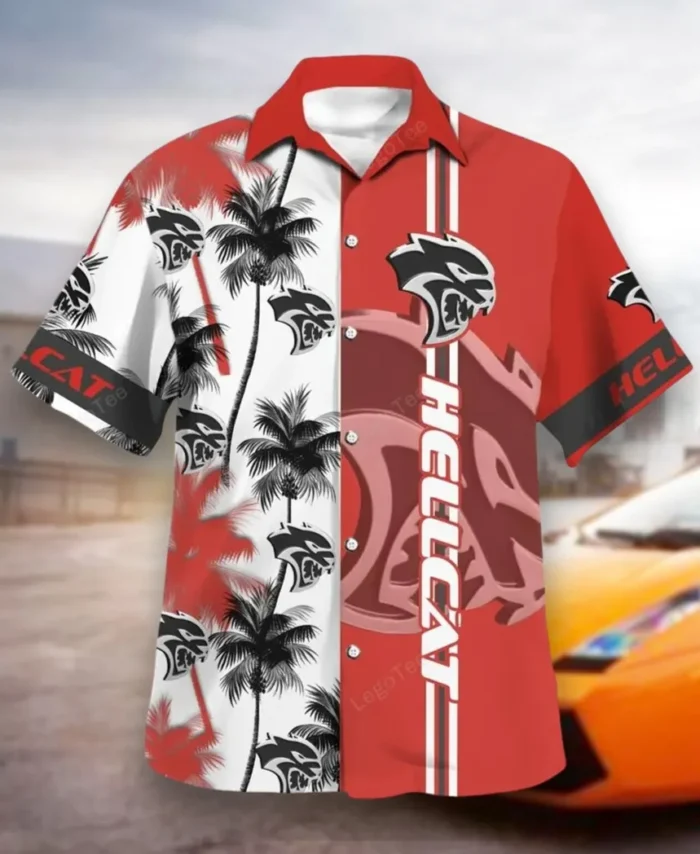 Horsepower Monster Hawaiian Shirt Exclusive Logo, Motorsport Vibe Button Shirt CAR143