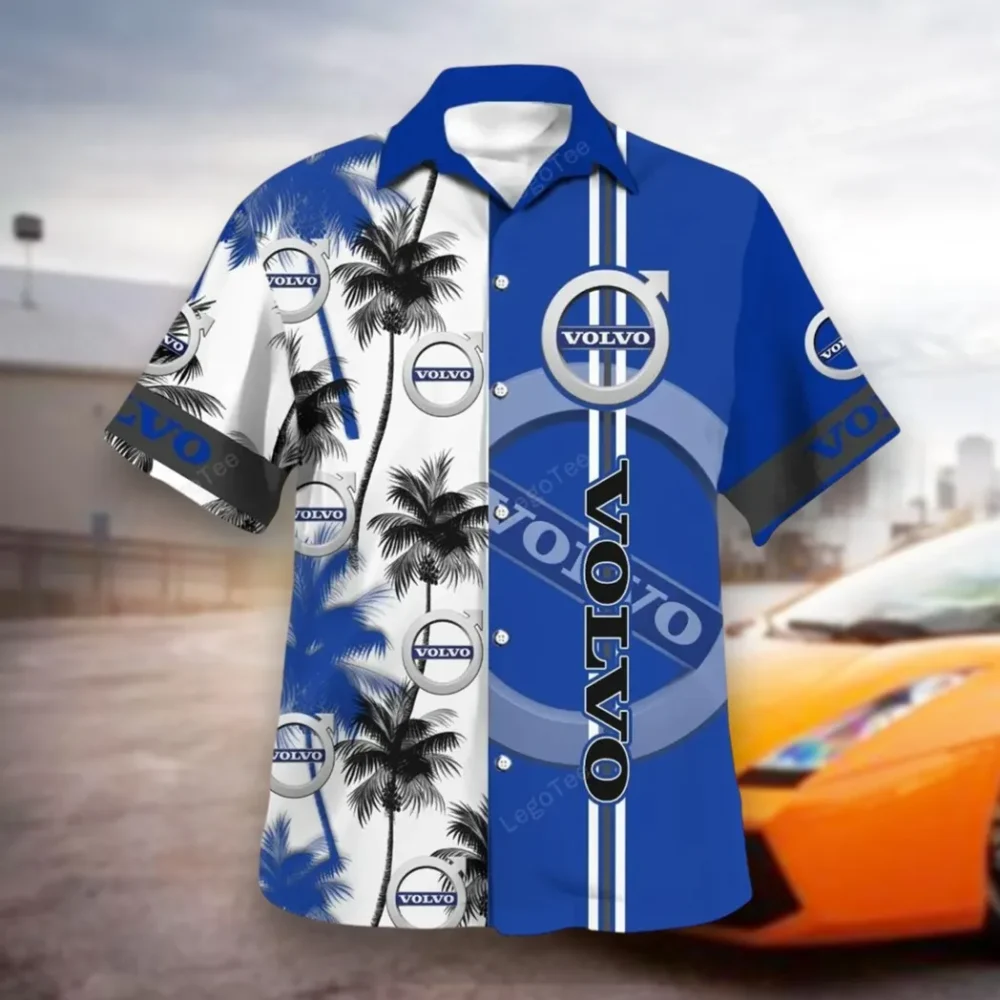 Luxury Car Hawaiian Shirt Exclusive Logo, Summer Garage Button Shirt CAR143