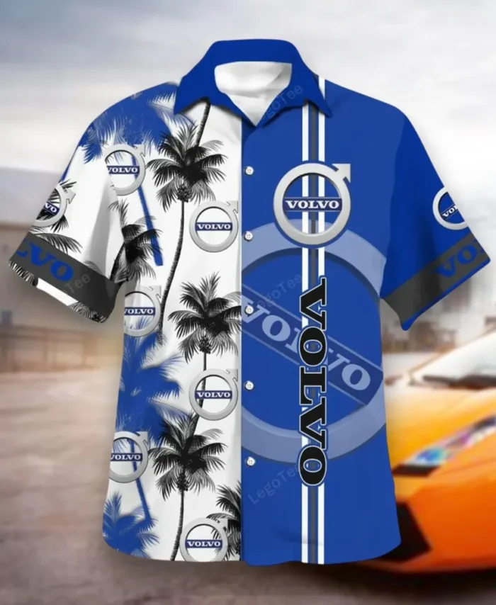 Luxury Car Hawaiian Shirt Exclusive Logo, Summer Garage Button Shirt CAR143